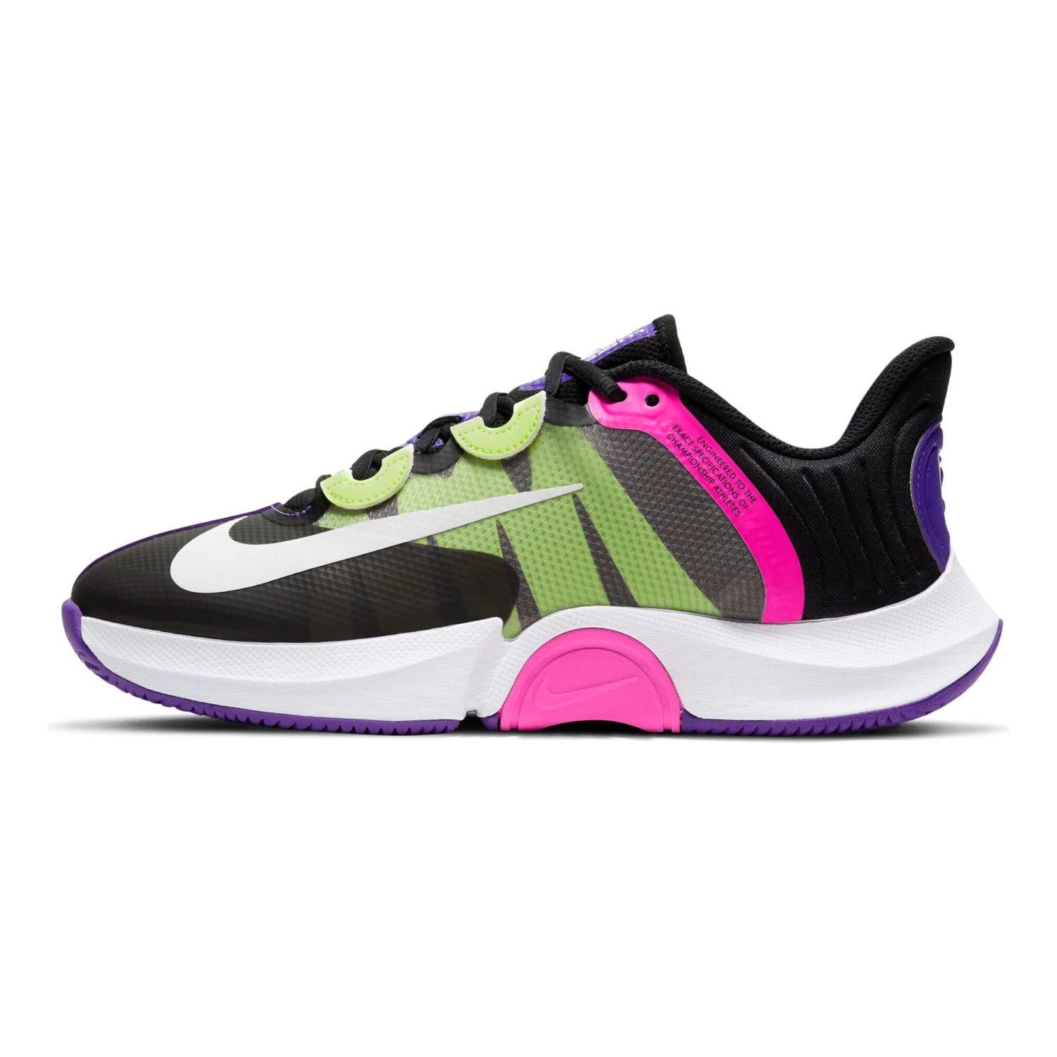 Nike Air Zoom GP Turbo All Court Shoe Women - Black, Multicoloured 4 Nike Air Zoom GP Turbo All Court Shoe Women - Black, Multicoloured - Image 2