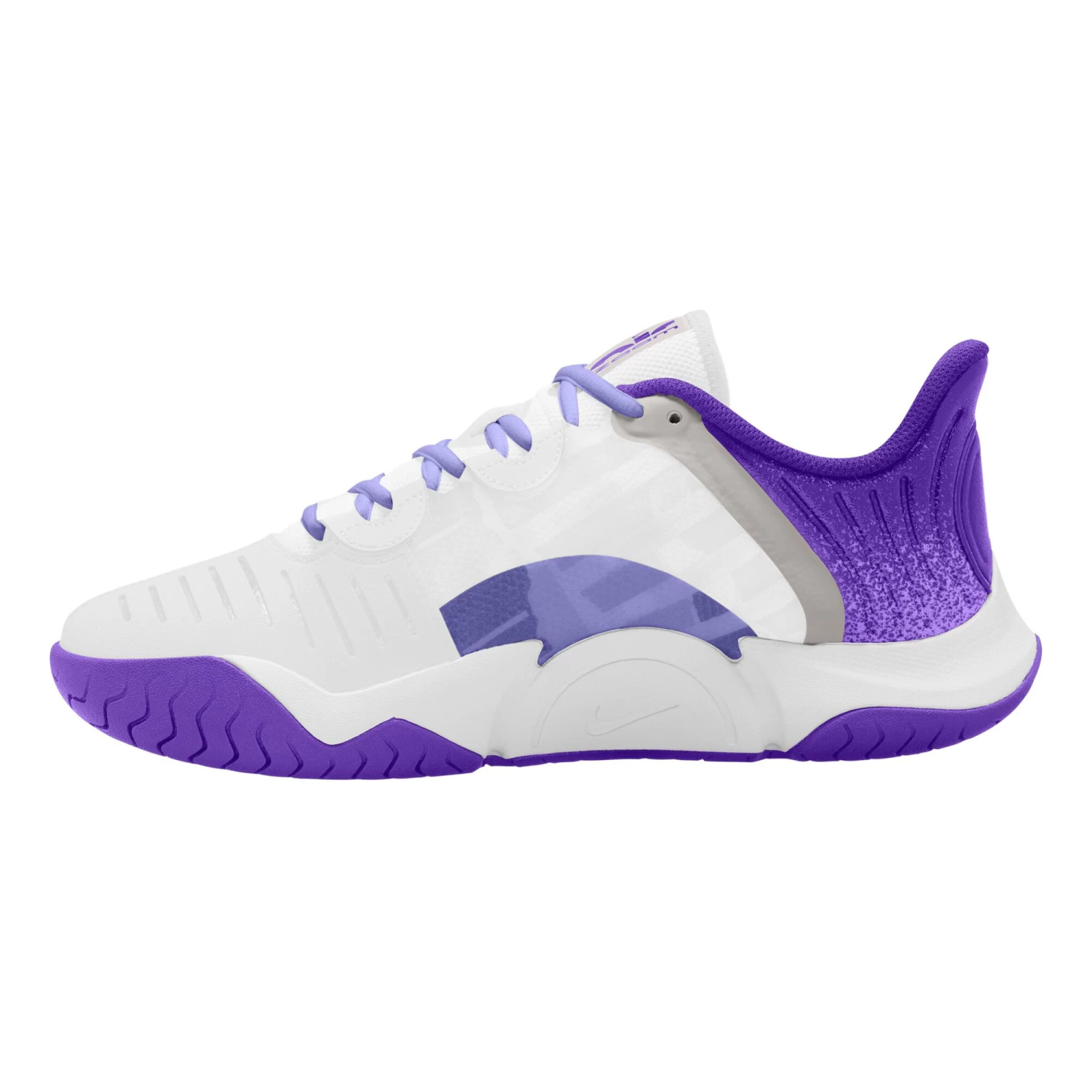 Nike Court Air Zoom GP Turbo All Court Shoe Women - White, Violet 4 Nike Court Air Zoom GP Turbo All Court Shoe Women - White, Violet - Image 2
