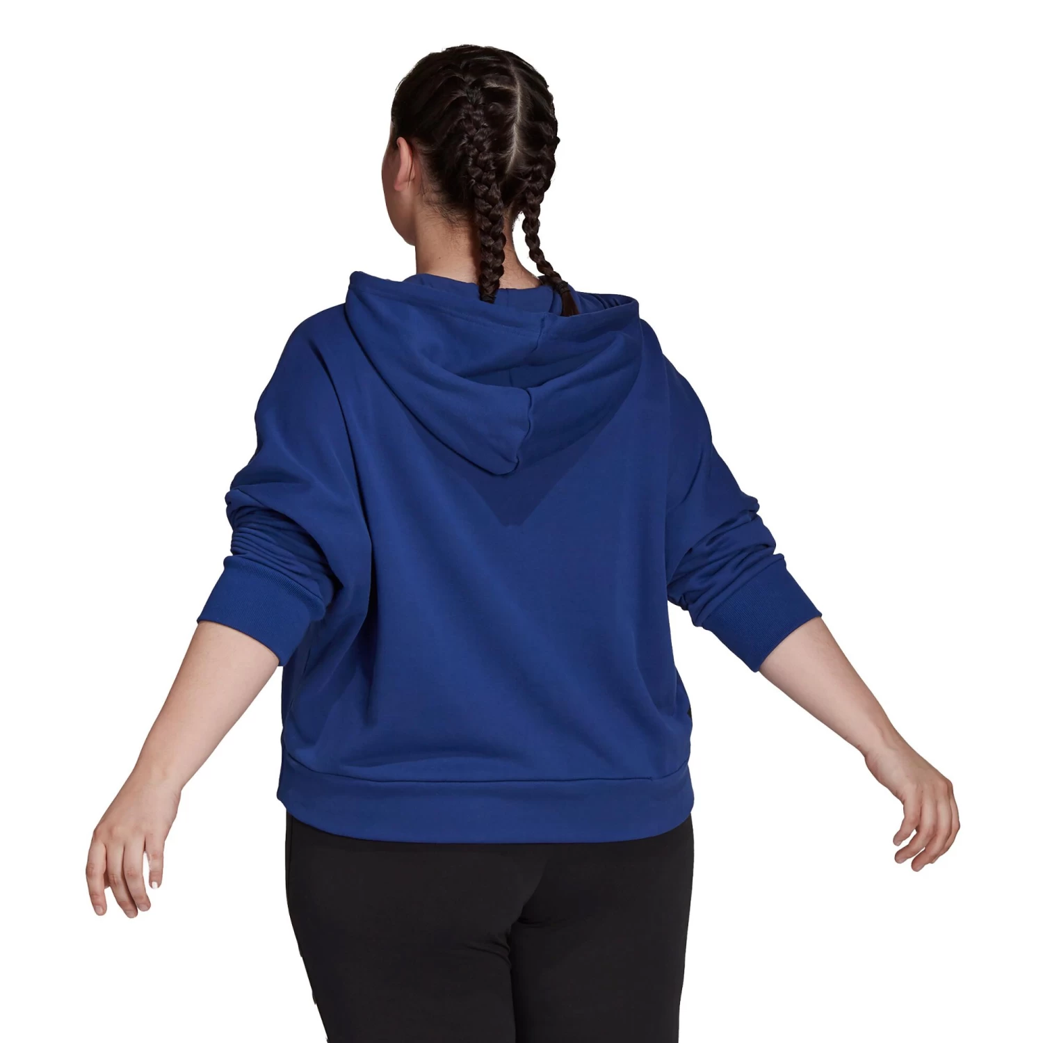 ADIDAS Future Icon 3 Bar Plus Hoody Women - Blue 7 ADIDAS Future Icon 3 Bar Plus Hoody Women - Blue - Image 5