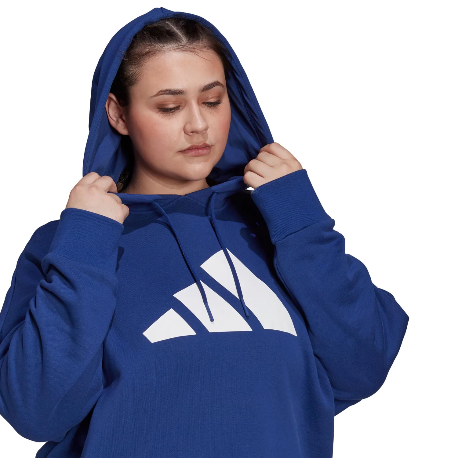 ADIDAS Future Icon 3 Bar Plus Hoody Women - Blue 9 ADIDAS Future Icon 3 Bar Plus Hoody Women - Blue - Image 7