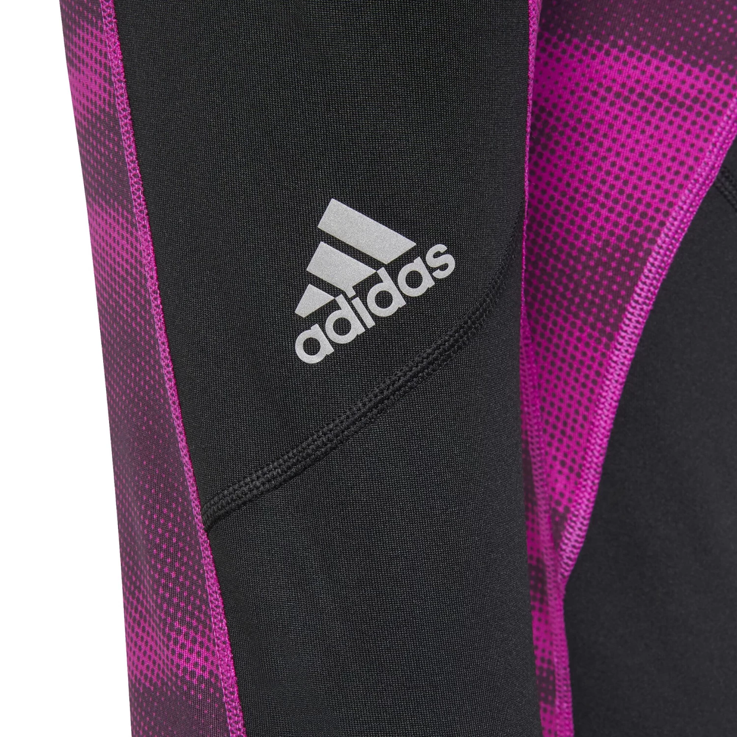 ADIDAS Half-Zip Tight Girls - Pink, Black 6 ADIDAS Half-Zip Tight Girls - Pink, Black - Image 4