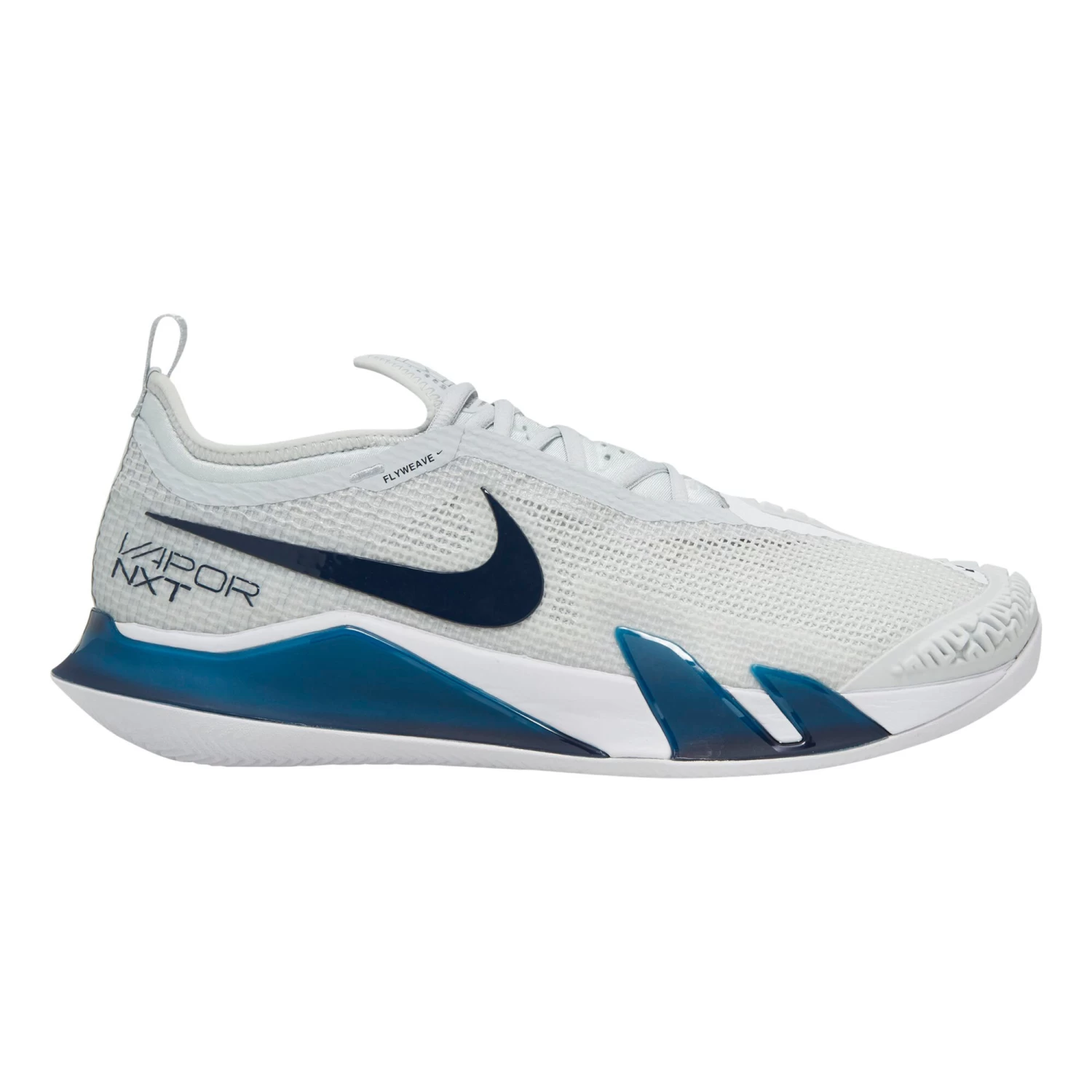 Nike React Vapor NXT Clay Court Shoe Men - White, Blue 3 Nike React Vapor NXT Clay Court Shoe Men - White, Blue