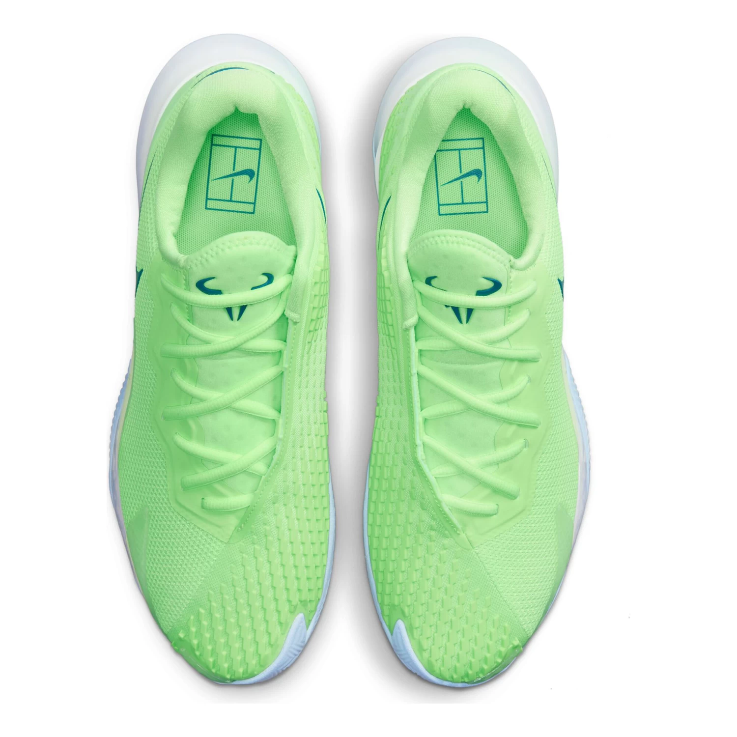 Nike Rafael Nadal Air Zoom Vapor Cage 4 Clay Court Shoe Men - Neon Green, Blue 6 Nike Rafael Nadal Air Zoom Vapor Cage 4 Clay Court Shoe Men - Neon Green, Blue - Image 4