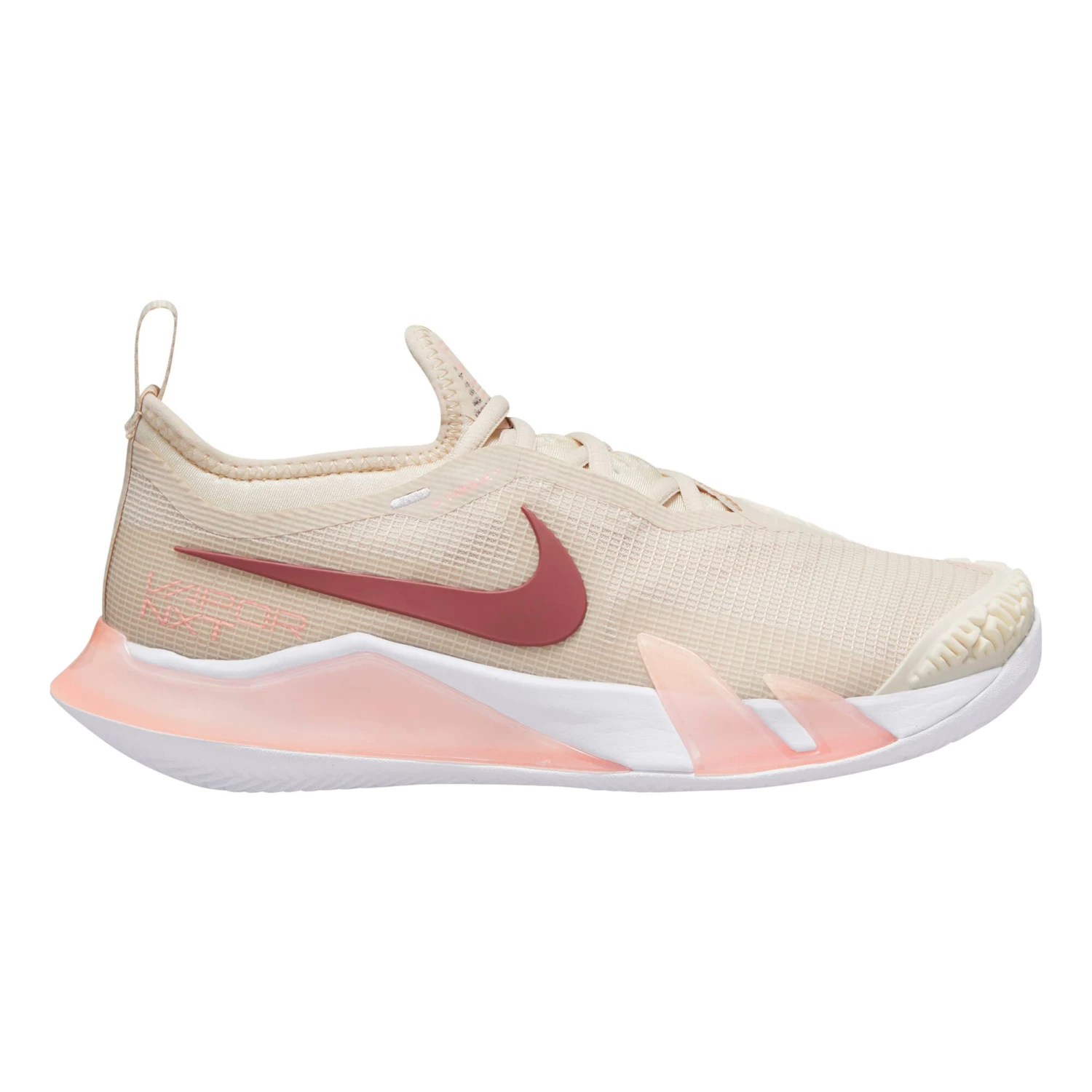 Nike Court Vapor React NXT Clay Court Shoe Women - Beige, Red 3 Nike Court Vapor React NXT Clay Court Shoe Women - Beige, Red
