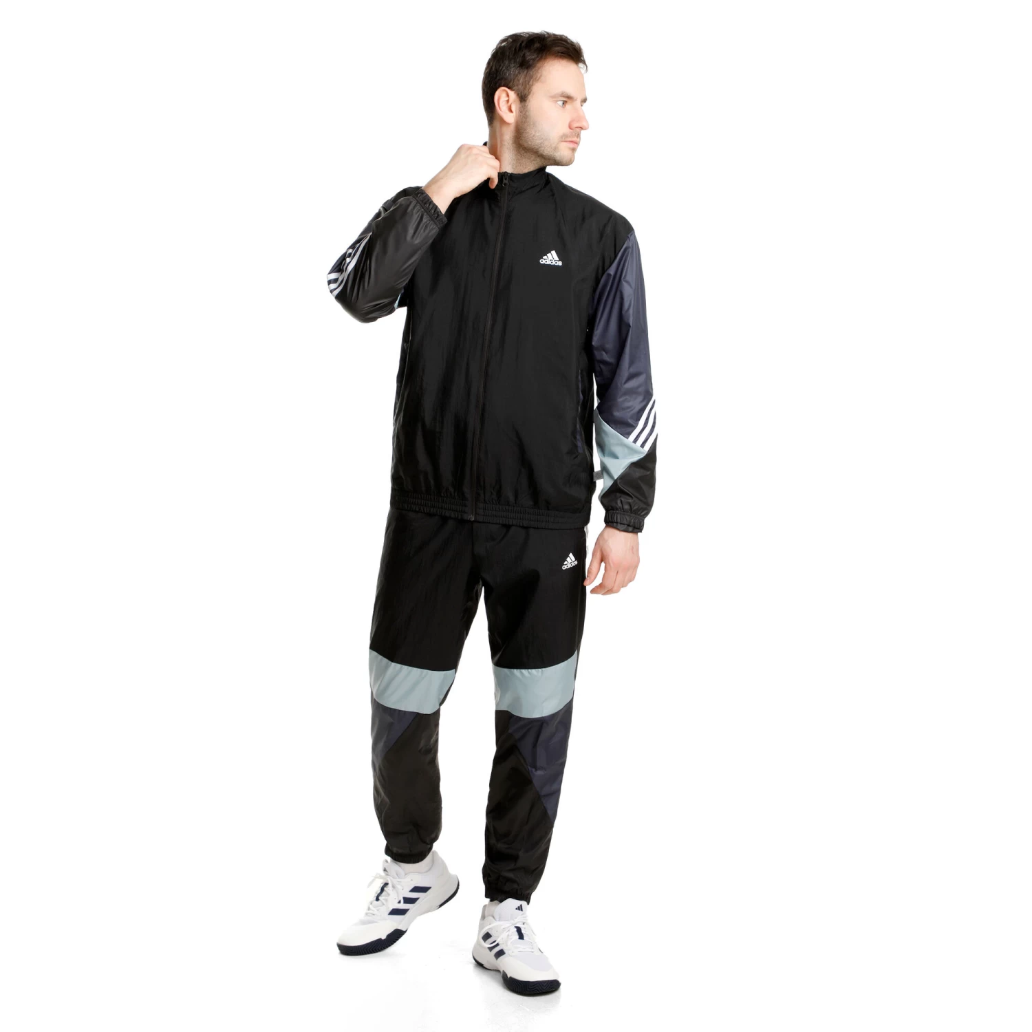 ADIDAS Woven Fut Retro Tracksuit Men - Black, Multicoloured 4 ADIDAS Woven Fut Retro Tracksuit Men - Black, Multicoloured - Image 2