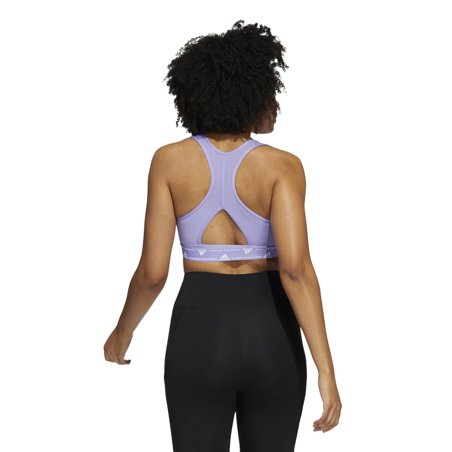 ADIDAS Power Medium-Support Padded Sports Bras Women - Lilac 6 ADIDAS Power Medium-Support Padded Sports Bras Women - Lilac - Image 4