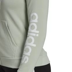 ADIDAS Linear French Terry Zip Hoodie Women - Light Green -Tennis Serie Store 17285000 18