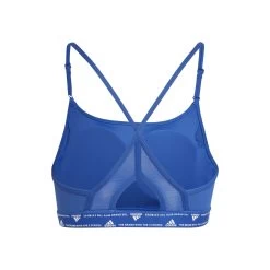 ADIDAS Aeroreact Low-Support 3 Stripes Sports Bras Women - Blue -Tennis Serie Store 17407000 0 2