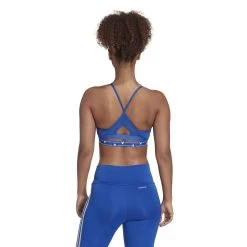 ADIDAS Aeroreact Low-Support 3 Stripes Sports Bras Women - Blue -Tennis Serie Store 17407000 14