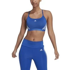 ADIDAS Aeroreact Low-Support 3 Stripes Sports Bras Women - Blue -Tennis Serie Store 17407000 15