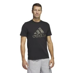 ADIDAS Camo Short Sleeve T-Shirt Men - Black, Orange -Tennis Serie Store 17875000 13