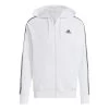 ADIDAS Essentials French Terry 3-Stripes Full-Zip Hoodie Men - White, Black 2 ADIDAS Essentials French Terry 3-Stripes Full-Zip Hoodie Men - White, Black -Tennis Serie Store 17908000 000