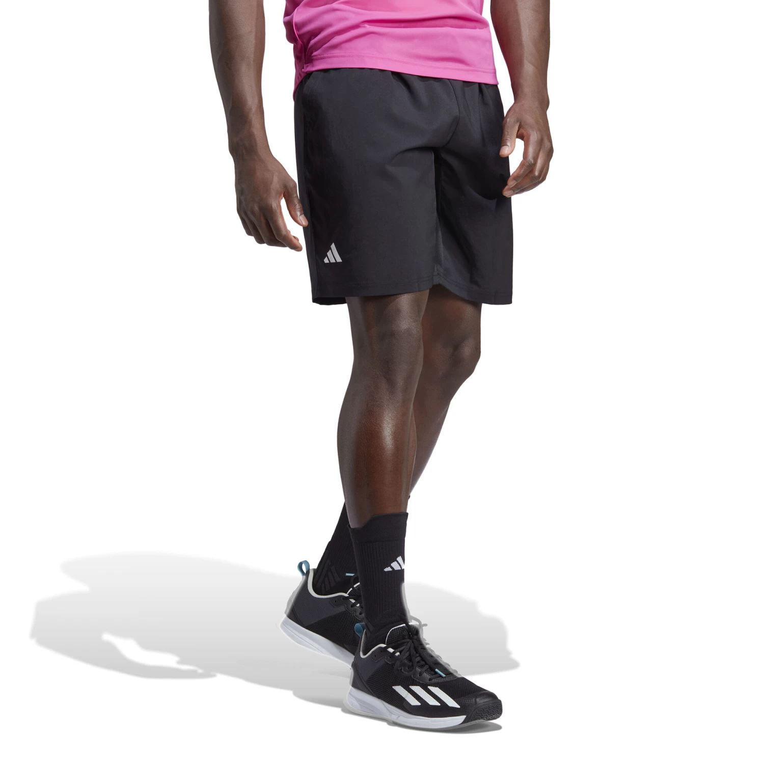 ADIDAS Club 3-Stripes 9in Shorts Men - Black, White 6 ADIDAS Club 3-Stripes 9in Shorts Men - Black, White - Image 4