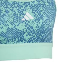 ADIDAS Training AEROREADY PowerReact Animal Print Padded Sports Bras Girls - Mint, Turquoise -Tennis Serie Store 18111000 10