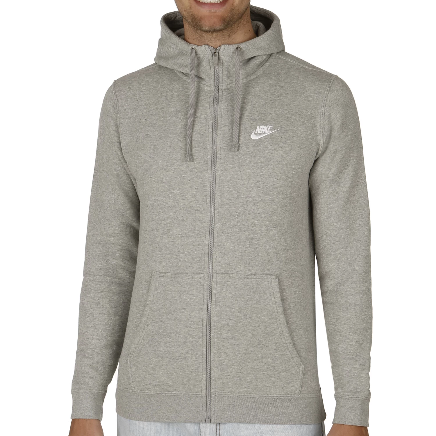 Nike Sportswear Zip Hoodie Men - Lightgrey, White 3 Nike Sportswear Zip Hoodie Men - Lightgrey, White