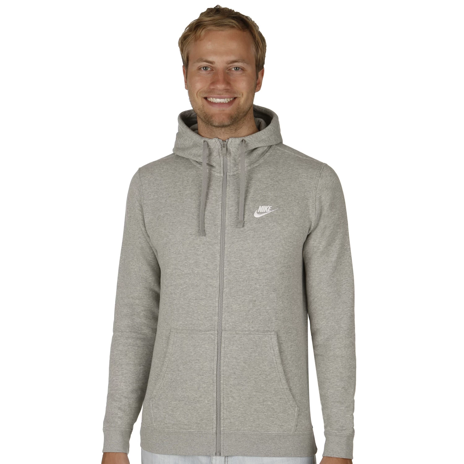 Nike Sportswear Zip Hoodie Men - Lightgrey, White 5 Nike Sportswear Zip Hoodie Men - Lightgrey, White - Image 3