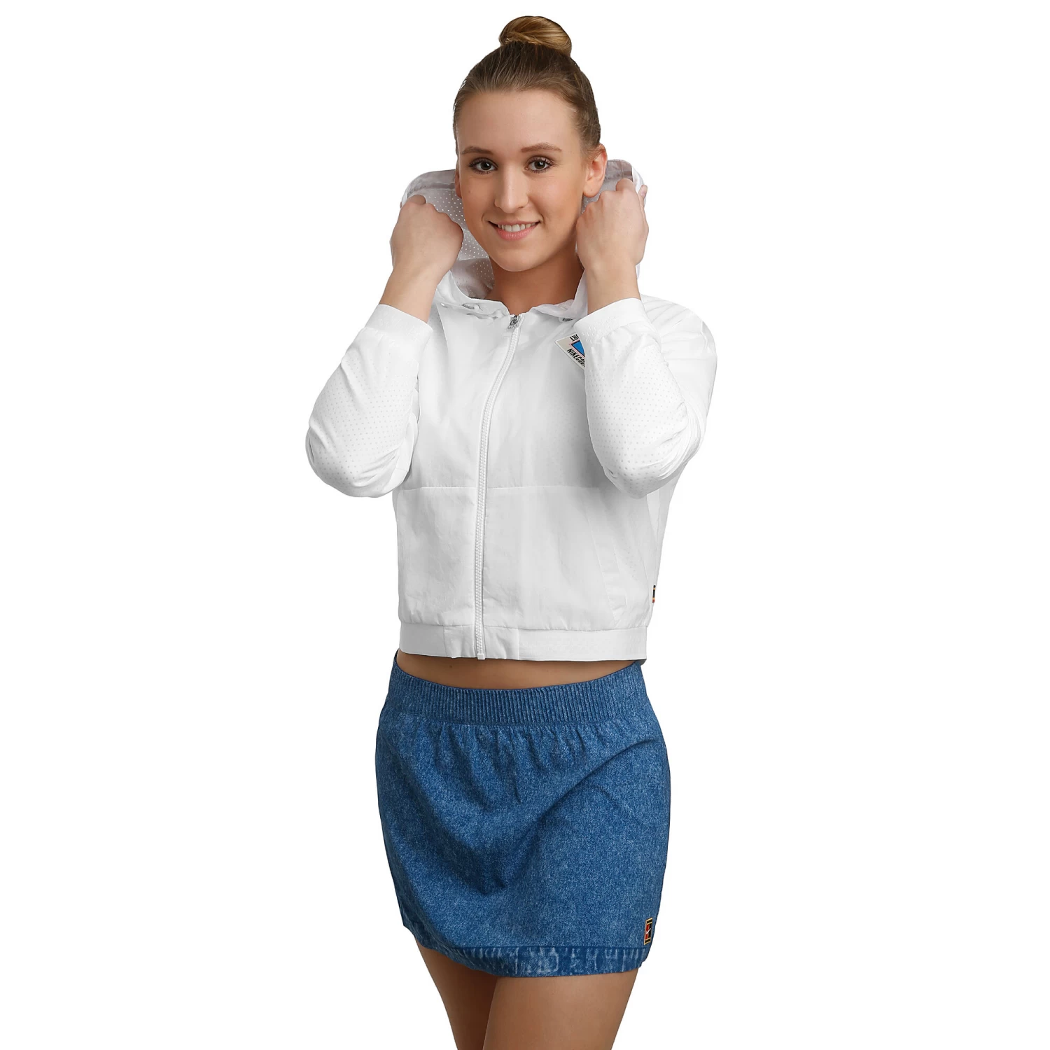 Nike Court Dri-FIT Slam Skirt Women - Blue, White 5 Nike Court Dri-FIT Slam Skirt Women - Blue, White - Image 3