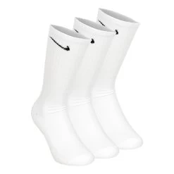 Nike Everyday Cush Crew Sports Socks 3 Pack - White, Black