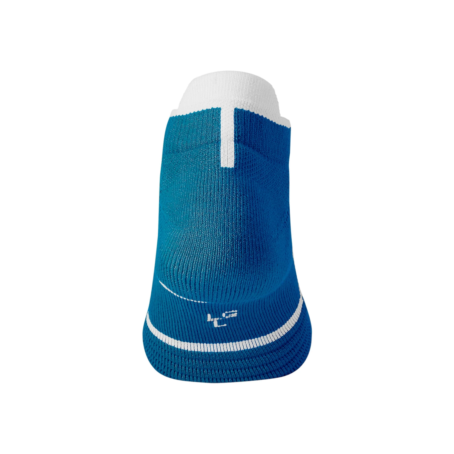 Nike Court Essentials No-Show Tennis Socks - Blue, White 4 Nike Court Essentials No-Show Tennis Socks - Blue, White - Image 2