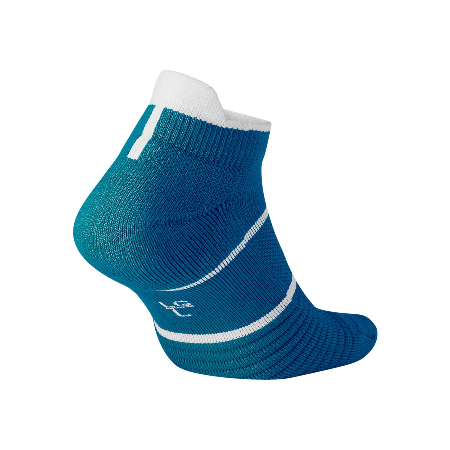 Nike Court Essentials No-Show Tennis Socks - Blue, White 5 Nike Court Essentials No-Show Tennis Socks - Blue, White - Image 3