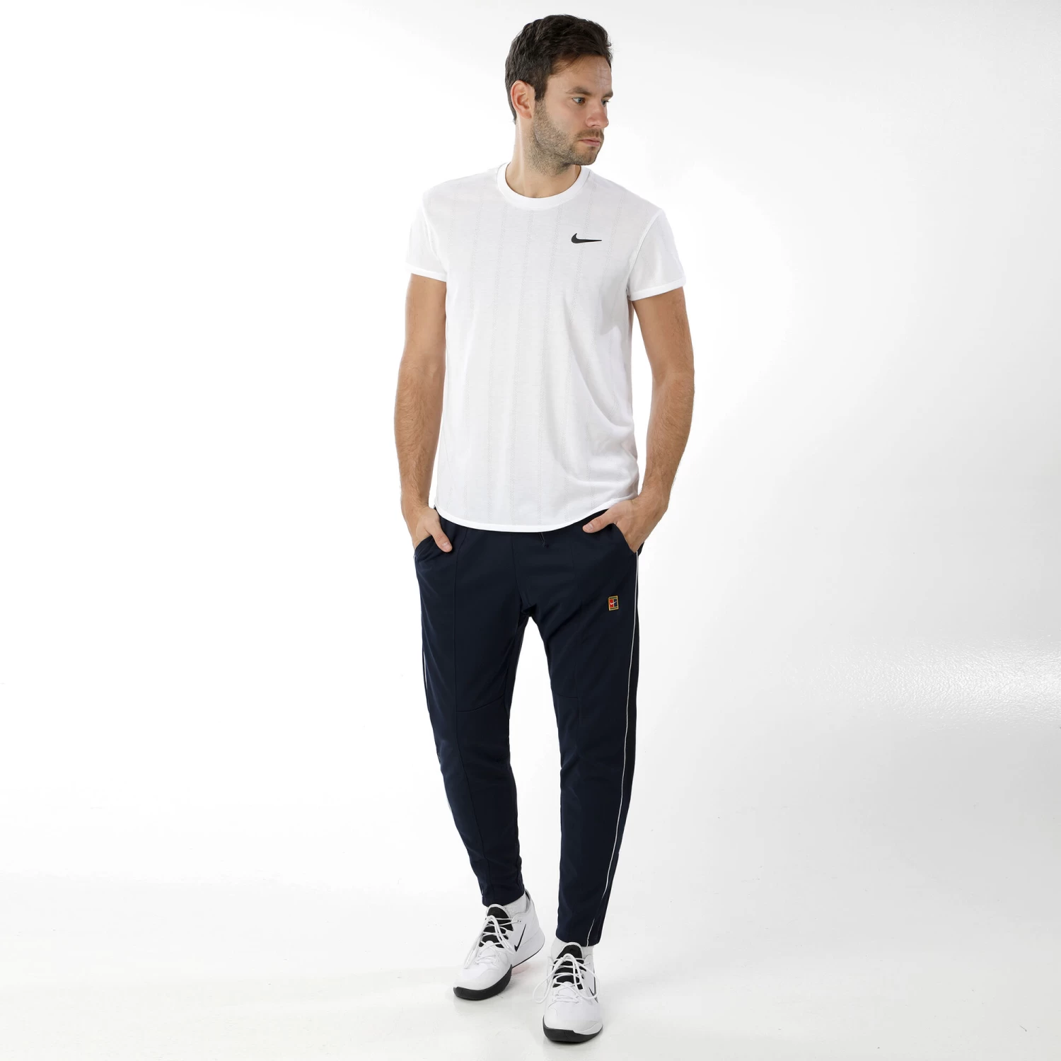 Nike Court Essential Training Pants Men - Dark Blue, White 5 Nike Court Essential Training Pants Men - Dark Blue, White - Image 3