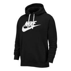 Nike Sportswear Club Fleece Hoody Men - Black, White -Tennis Serie Store 49466000 000