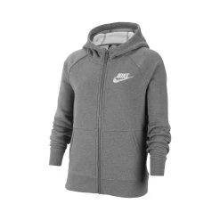 Nike Sportswear Zip Hoodie Girls - Lightgrey, White
