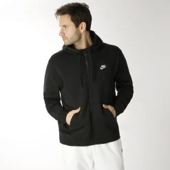 Nike Sportswear Club Zip Hoodie Men - Black, White -Tennis Serie Store 50097000 24