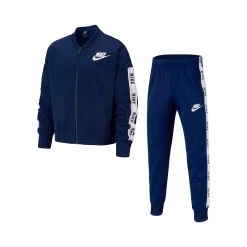 Nike Sportswear Tricot Tracksuit Girls - Dark Blue, White