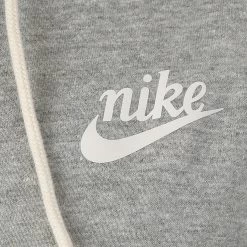 Nike Sportswear Gym Vintage Zip Hoodie Women - Grey, White -Tennis Serie Store 50892000 30