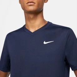 Nike Dri-Fit Victory T-Shirt Men - Dark Blue -Tennis Serie Store 52034000 15