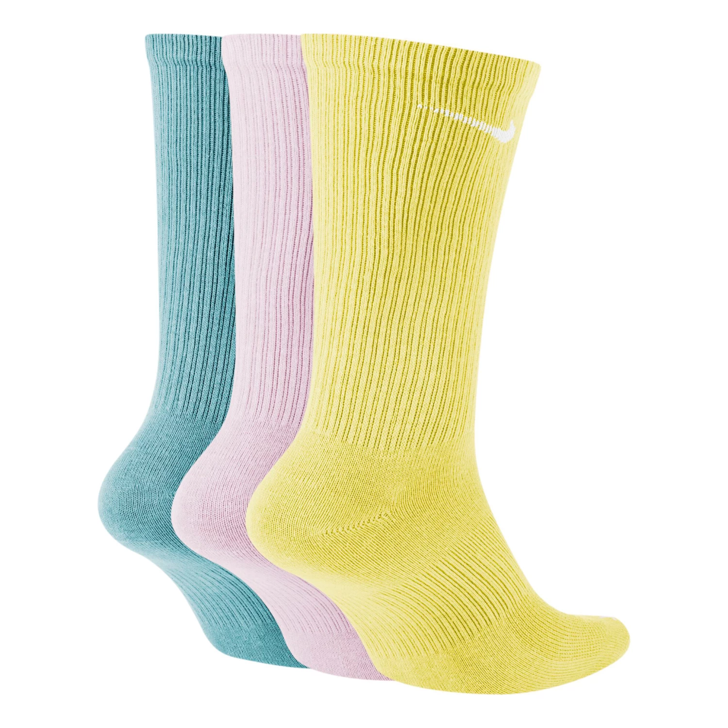 Nike Everyday Plus Lightweight Sports Socks - Yellow, Multicoloured 4 Nike Everyday Plus Lightweight Sports Socks - Yellow, Multicoloured - Image 2
