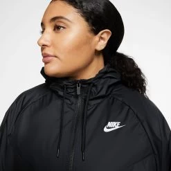 Nike Sportswear Plus Size Training Jacket Women - Black, White -Tennis Serie Store 52340000 13