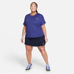 Nike Dri-Fit Victory Plus Size T-Shirt Women - Violet -Tennis Serie Store 53086000 15