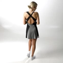 Nike Court PS Dress Women - Black, White -Tennis Serie Store 53221000 12