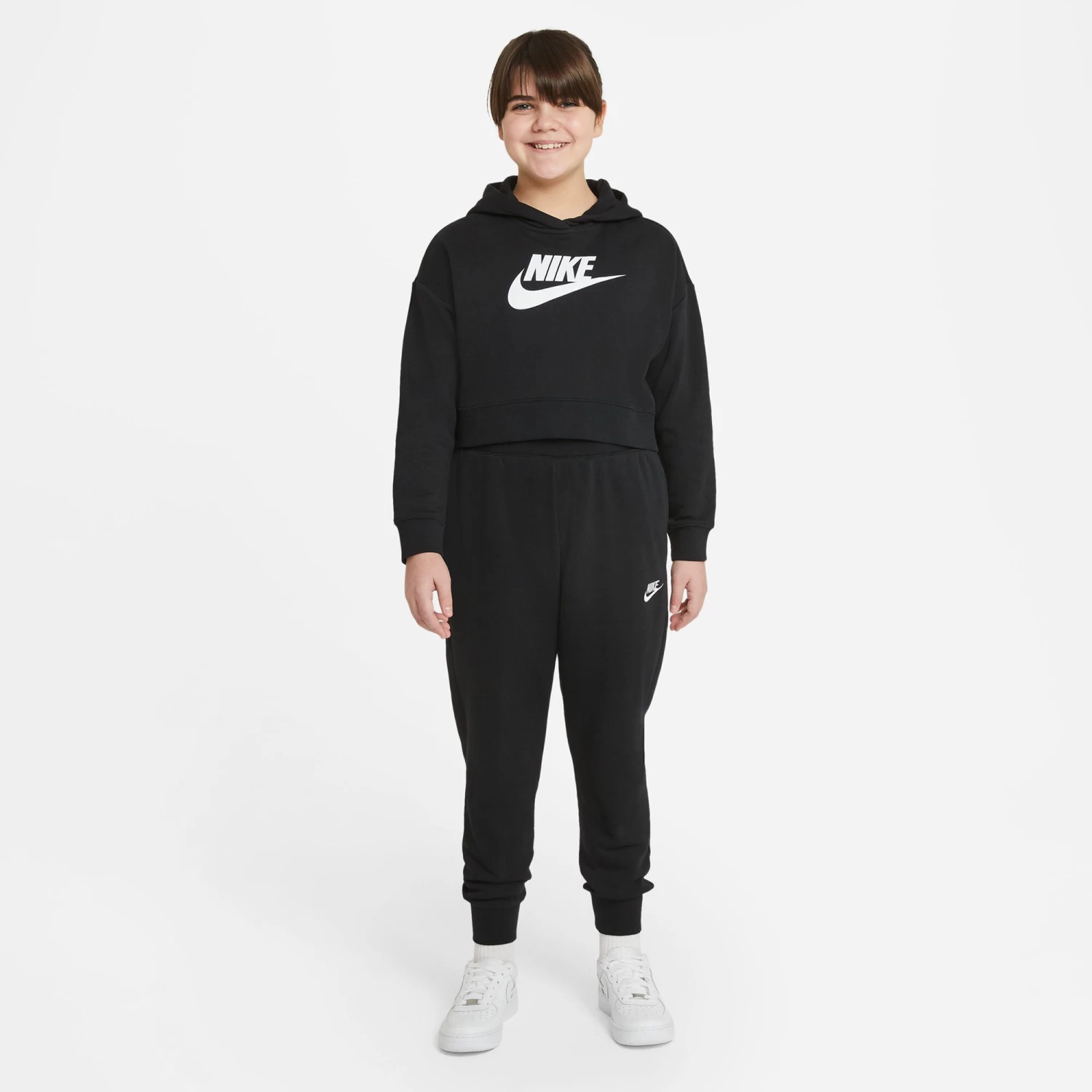 Nike Sportswear Club Fleece Training Pants Girls - Black, White 9 Nike Sportswear Club Fleece Training Pants Girls - Black, White - Image 7