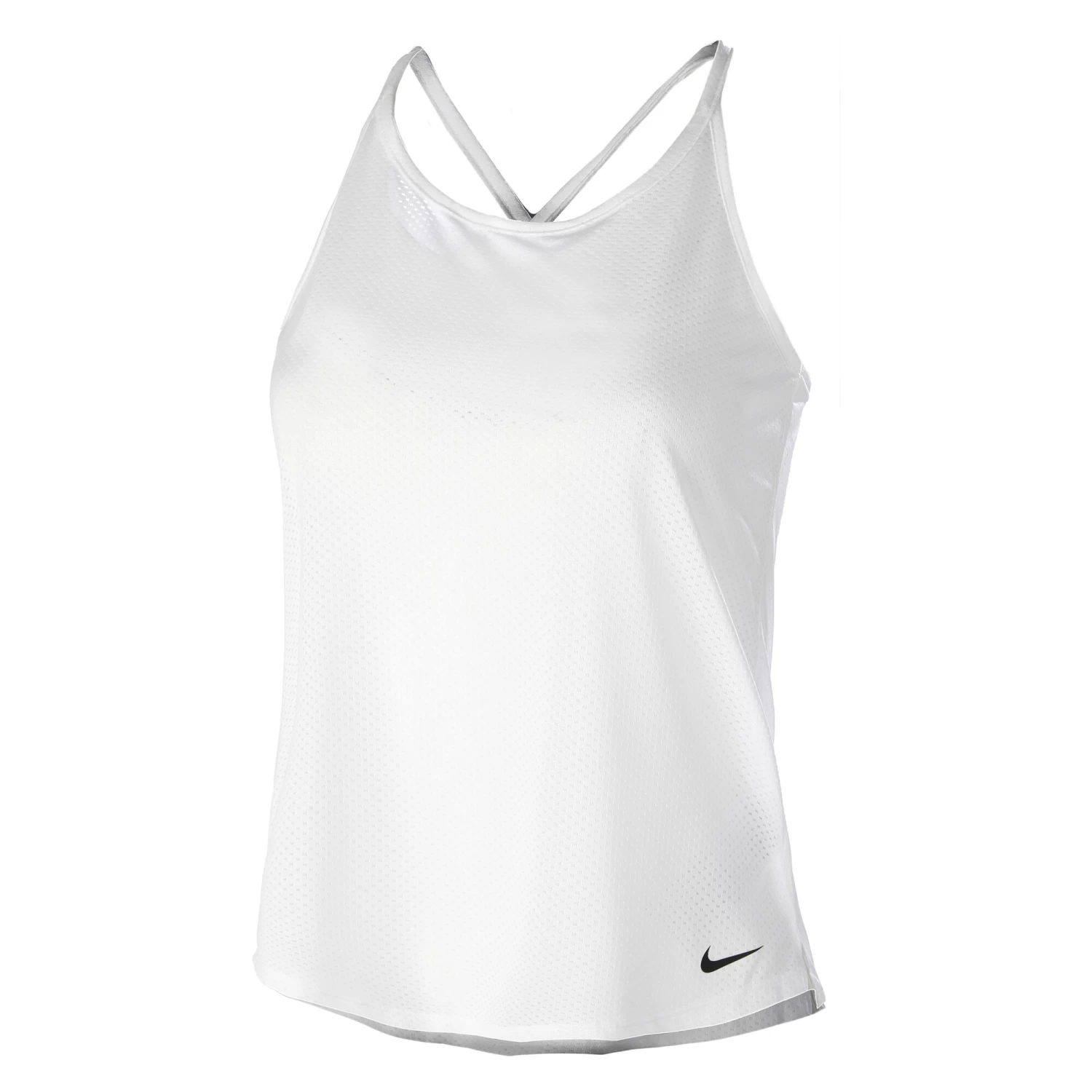 Nike Dri-Fit Breathe Standard Fit Tank Top Women - White 3 Nike Dri-Fit Breathe Standard Fit Tank Top Women - White