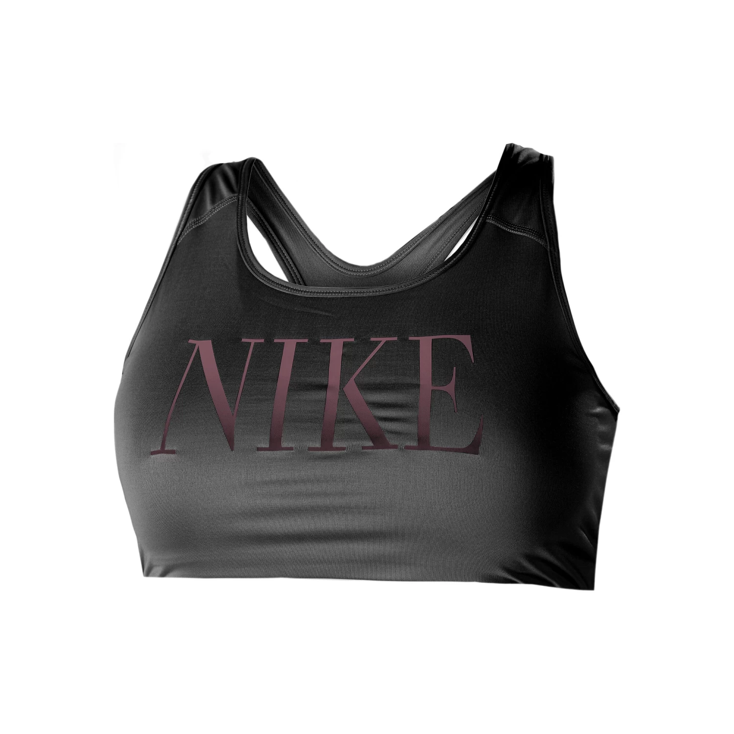 Nike Dri-Fit Swoosh Graphic Plus Size Sports Bras Women - Black, Violet 3 Nike Dri-Fit Swoosh Graphic Plus Size Sports Bras Women - Black, Violet