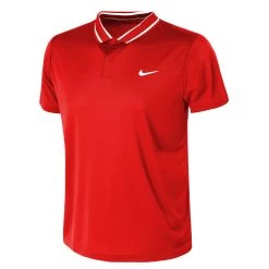 Nike Dri-Fit Victory Pique Polo Men - Red, White