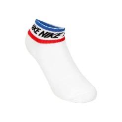 Nike Ankle Essential Tennis Socks 3 Pack - White, Multicoloured -Tennis Serie Store 55431000 12