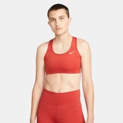 Nike Swoosh Sports Bras Women - Red -Tennis Serie Store 55484000 10