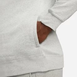 Nike Club Brushed Back Half-Zip Sweatshirt Men - Lightgrey -Tennis Serie Store 55534000 11