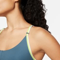 Nike Dri-Fit Indy Logo Sports Bras Women - Green, Yellow -Tennis Serie Store 55875000 15