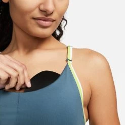 Nike Dri-Fit Indy Logo Sports Bras Women - Green, Yellow -Tennis Serie Store 55875000 19