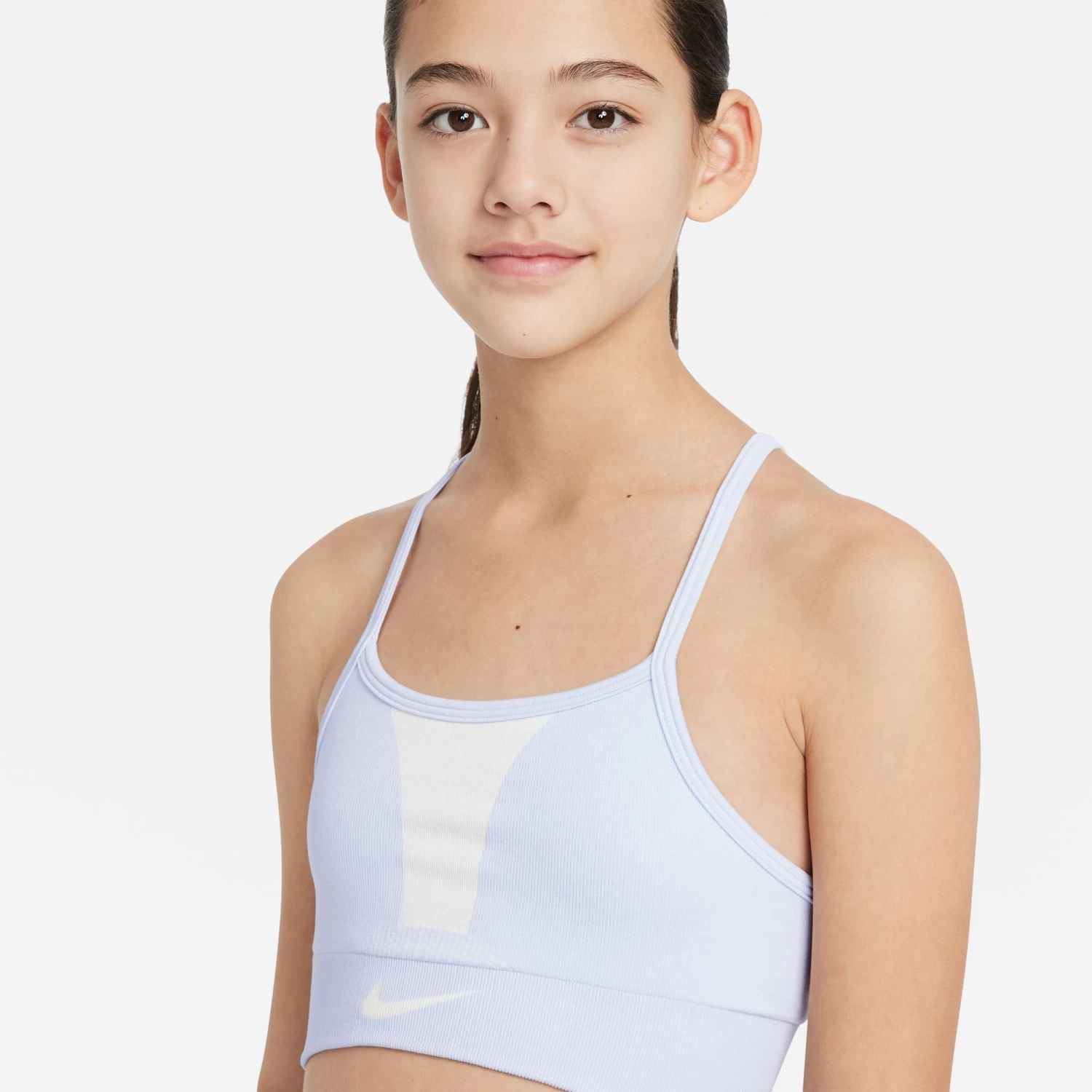 Nike Dri-Fit Indy Seamless Sports Bras Kids - Violet 9 Nike Dri-Fit Indy Seamless Sports Bras Kids - Violet - Image 7