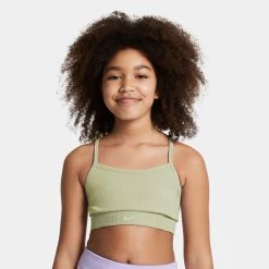 Nike Dri-Fit Indy Seamless Sports Bras Kids - Olive -Tennis Serie Store 56072000 14