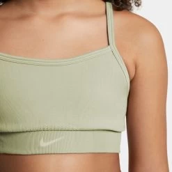 Nike Dri-Fit Indy Seamless Sports Bras Kids - Olive -Tennis Serie Store 56072000 17