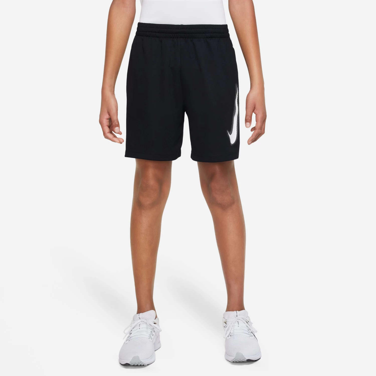 Nike Dri-Fit Graphic Shorts Boys - Black, White 9 Nike Dri-Fit Graphic Shorts Boys - Black, White - Image 7
