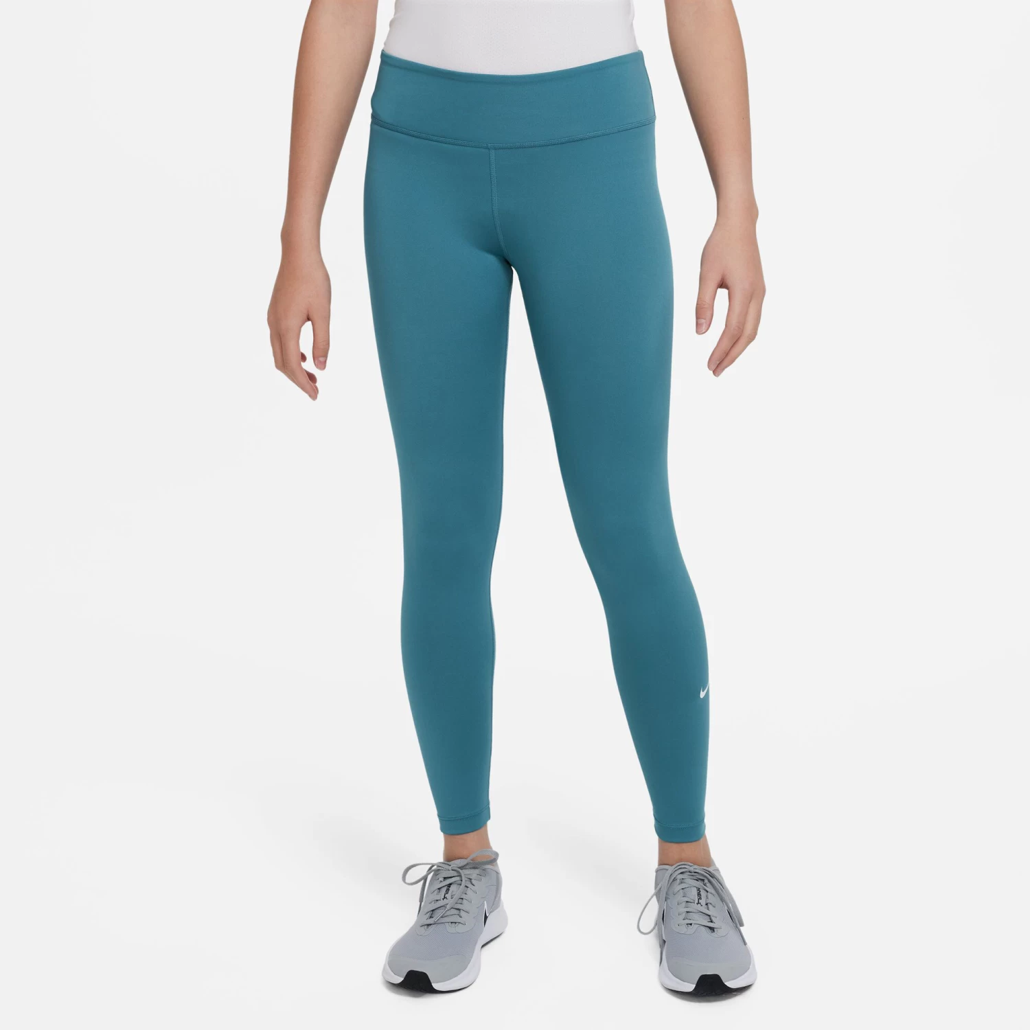 Nike Dri-Fit One Tight Girls - Turquoise 5 Nike Dri-Fit One Tight Girls - Turquoise - Image 3