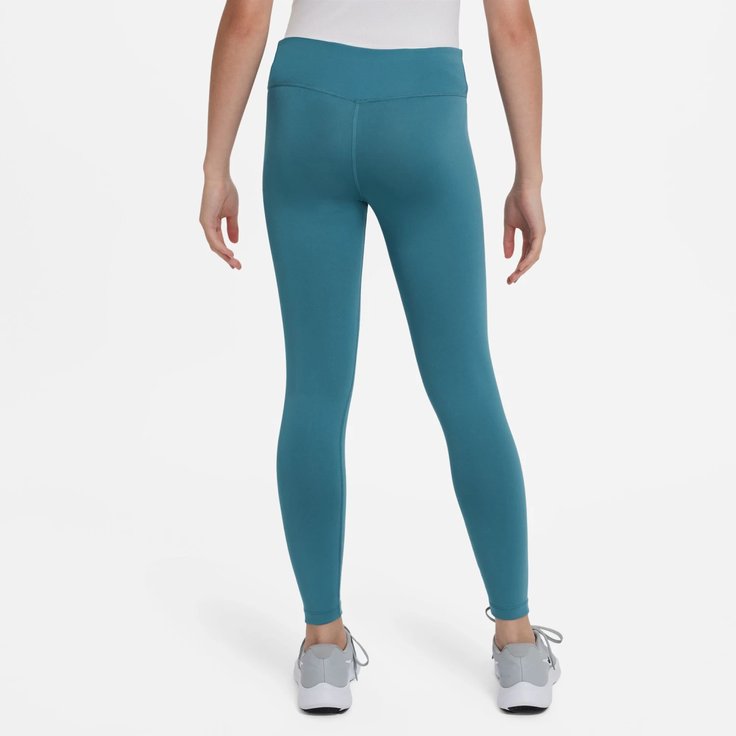 Nike Dri-Fit One Tight Girls - Turquoise 6 Nike Dri-Fit One Tight Girls - Turquoise - Image 4
